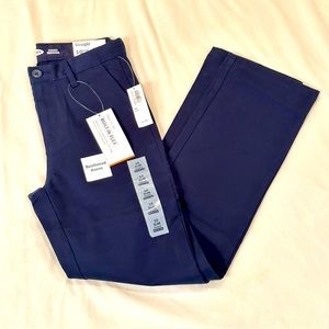 Boys Straight Leg Navy Blue Dress Pants